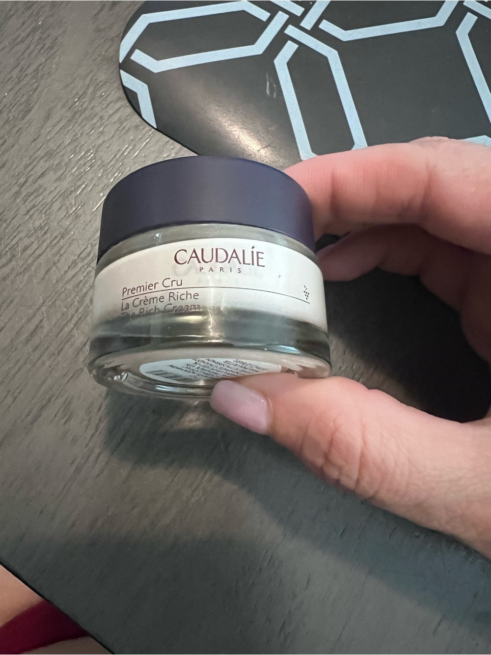 Caudalie Premier Cru La Crème Riche - White Jar with Dark Purple Cap